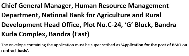 NABARD Recruitment 2023-Application Submission Address