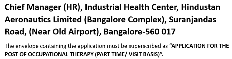 HAL Recruitment 2023-Application Submission Address