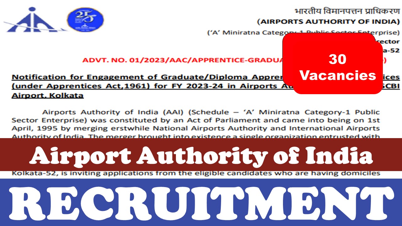 AAI Recruitment 2024 for Apprentices: Don’t miss the Opportunity, Learn About the Applying Method